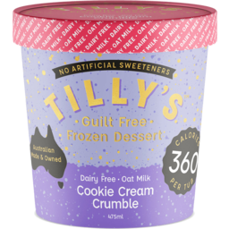 Photo of Tillys Cookie Cream Crumble Desert 475ml