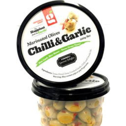 Photo of Gourmet Delights Olives Chilli & Garlic (250g)