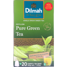 Photo of Dilmah Tagless Teabags Pure Ceylon Green 20