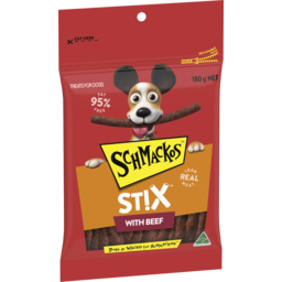 Photo of Schmackos Stix Dog Treat Beef Bag