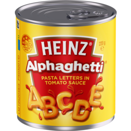Photo of Heinz® Alphaghetti® Pasta Letters In Tomato Sauce 220g