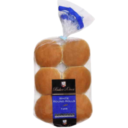 Photo of IGA Bakers Oven Bread Rolls White Round 6pk