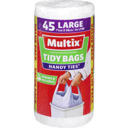 Photo of Multix Handy Ties Tidy Bags Large 45 Pack 
