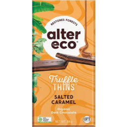 Photo of Alter Eco - Dark Chocolate Salted Caramel Truffle Thins 84g