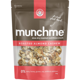 Photo of Munchme Roasted Almond Cashew Plant Based Snack 120g
