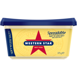 Photo of Western Star Soft N Less Salt Spreadable Butter 375g