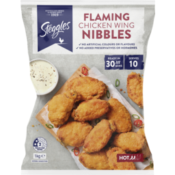 Photo of Steggles Flaming Chicken Wing Nibbles 1kg