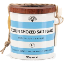 Photo of Olsson's Redgum Smoked Sea Salt Flakes Stone Jar 90g