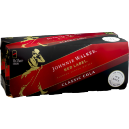 Photo of Johnnie Walker Red Label & Classic Cola 4.6% Cans