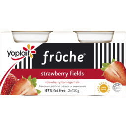 Photo of Yoplait 97% Fat Free Strawberry Fields Fruche 2 Pack 300g