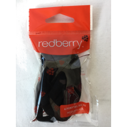 Photo of Redberry Pony Tail Soft Medium Black 6pk