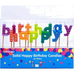 Photo of Korbond Happy Birthday Pick Candles