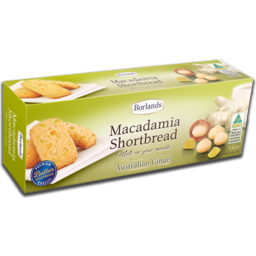 Photo of Biscuit - Shortbread - Ginger Macadamia 125gm Borlands