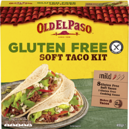 Photo of Old El Paso Gluten Free Soft Taco Kit Mexican Style 8 Pack 418g