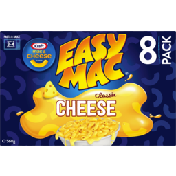Photo of Kraft Easy Mac Classic Cheese 8 Pack 560g