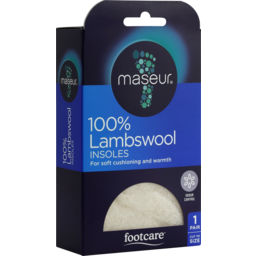 Photo of Footcare Lambswool Insoles, 1 Pair