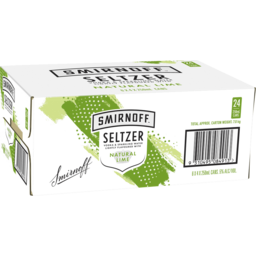 Photo of Smirnoff Seltzer Natural Lime