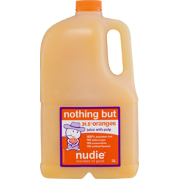 Photo of Nudie Nothing But 31 1/2 Oranges With Pulp Juice 3l
