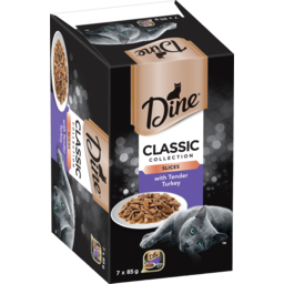 Photo of Dine Cuts In Gravy With Turkey Cat Food Trays Multipack 7x85g