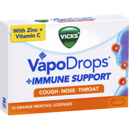 Photo of Vicks Vapodrops Immune Support Orange 16 Pack