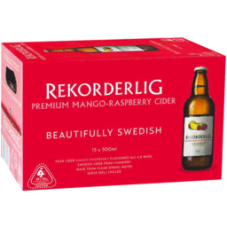 Photo of Rekorderlig Premium Mango-Raspberry Cider Bottles