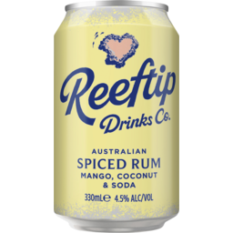 Photo of Reeftip Spiced Rum Mango Coconut & Soda Can