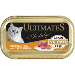 Photo of Ultimates Indulge Whitemeat Tuna With Flaked Salmon Cat Food Tray