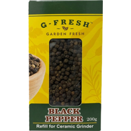 Photo of G Fresh Whole Black Peppercorns Refill