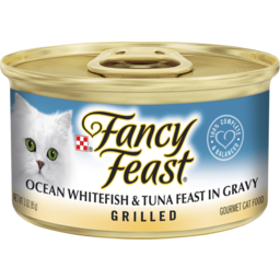 Photo of Fancy Feast Adult Classic Ocean Whitefish & Tuna Feast In Gravy Grilled Wet Cat Food