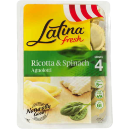 Photo of Latina Fresh Ricotta & Spinach Agnolotti 4 Serves 625gm