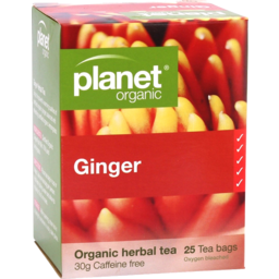Photo of Tea - Herbal Gingerplanet Organic 25pack Tea Bags