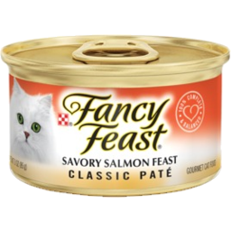 Photo of Purina Fancy Feast Classic Pate Savoury Salmon Feast Cat Food 85g