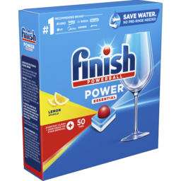 Photo of Finish Power Essential Dishwashing Tablets Lemon Sparkle 50 Pack 