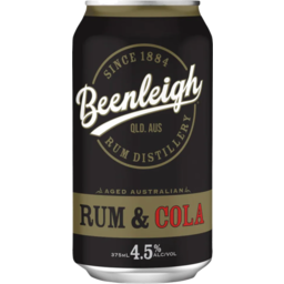 Photo of Beenleigh Rum & Cola 4.5% Can 375ml