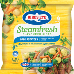 Photo of Birds Eye Birdseye Steam Fresh Baby Potatoes & Vegetables Red) 400g