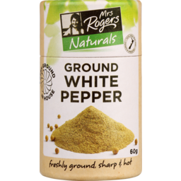 Photo of Mrs Rogers Naturals White Pepper Ground Small Canister