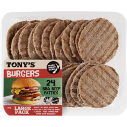 Photo of Tonys Patties Burger BBQ 24 Pack