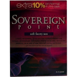 Photo of Sovereign Point Fruity Red Cask Wine 4.4lt
