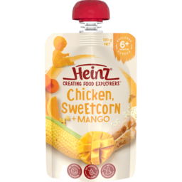Photo of Heinz 6+ Months Chicken, Sweetcorn & Mango Pouch 120gm