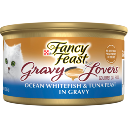 Photo of Fancy Feast Adult Gravy Lovers Ocean Whitefish & Tuna Feast In Seafood Flavour Gravy Wet Cat Food