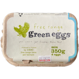 Photo of Green Eggs (Half Dozen) 350g
