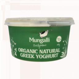 Photo of Mungalli Creek Biodynamic Greek Yoghurt 375g