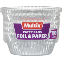 Photo of Multix 50 Large Foil & 50 Large Paper Patty Pans 100 Pack
