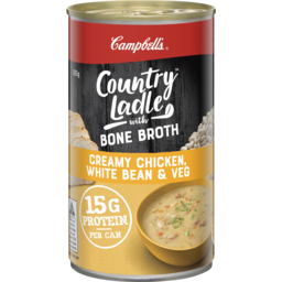 Photo of Campbell's Country Ladle with Bone Broth Creamy Chicken, White Bean & Veg 505gm