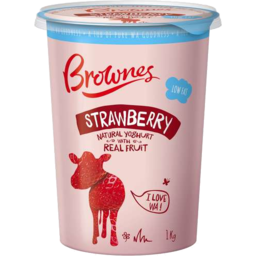 Photo of Brownes Light Strawberry Yoghurt 1kg