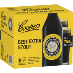 Photo of Coopers Best Extra Stout Bottles 12.0x750ml