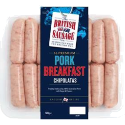 Photo of British Sausage Co. Pork Breakfast Chipolatas