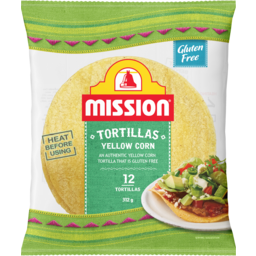 Photo of Mission Yellow Corn Gluten Free Tortillas 12 Pack