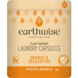Photo of EARTHWISE Laundry Capsules Orange & Eucalyptus 16 Caps