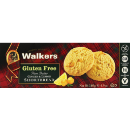 Photo of Walkers Gluten Free Ginger & Lemon Shortbread 140g